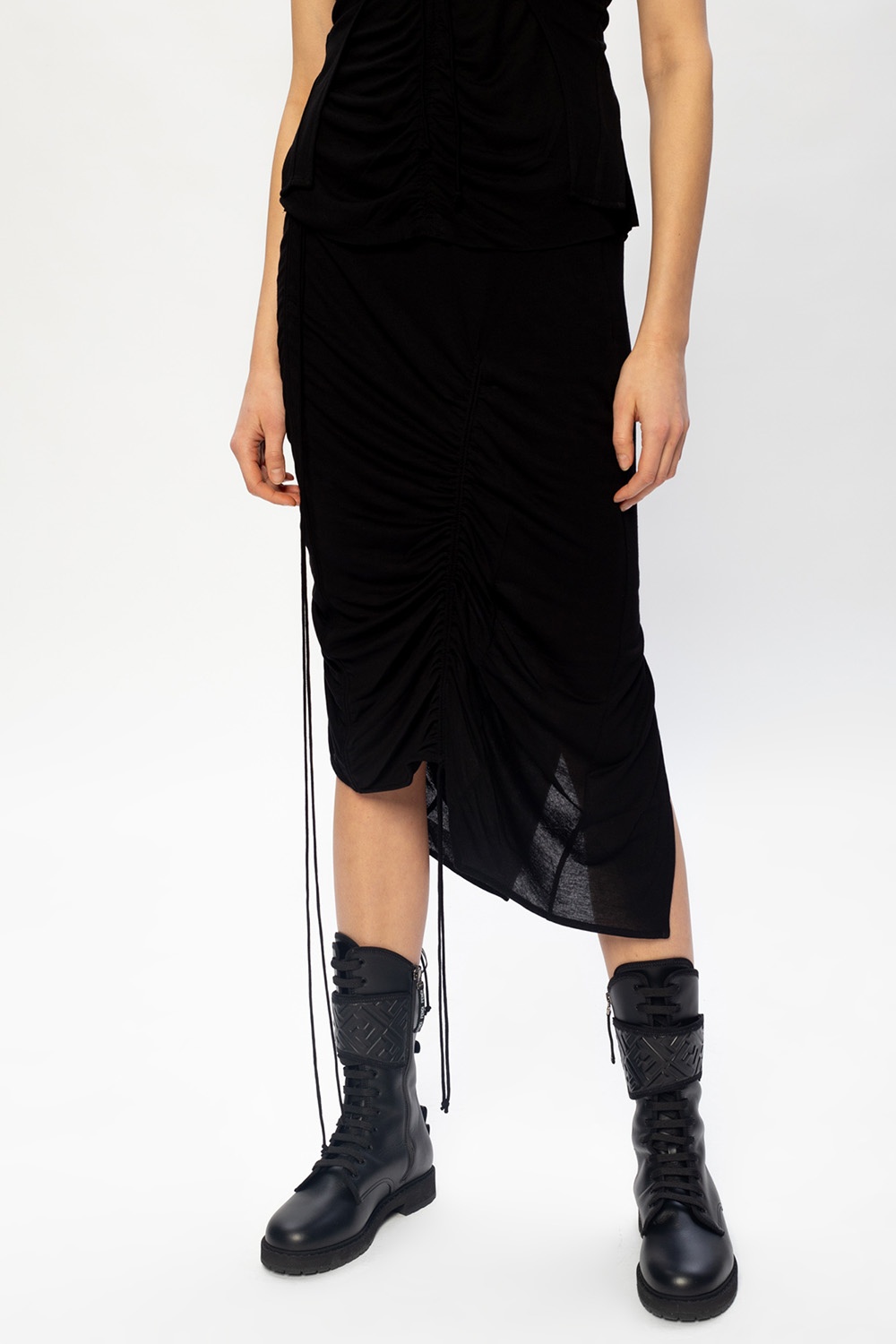 Helmut Lang Ruched skirt